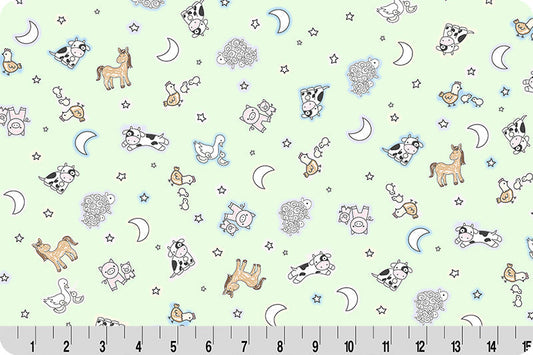 Pastel Goodnight Farm Sleepy Farm Quilting Cuddle Fabric Per Yard