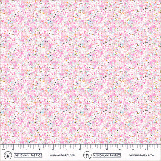 Petal Flowerbed Midnight Blooms Cotton 44"/45" Fabric Per Yard