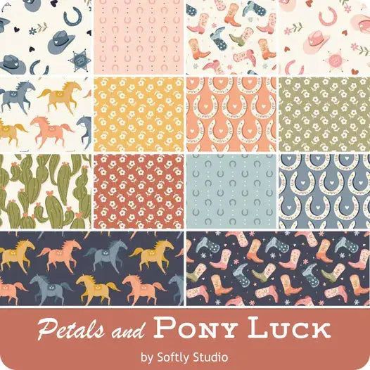 Petals & Pony Luck Skinnies - 40pc 2.5" x 42" strips