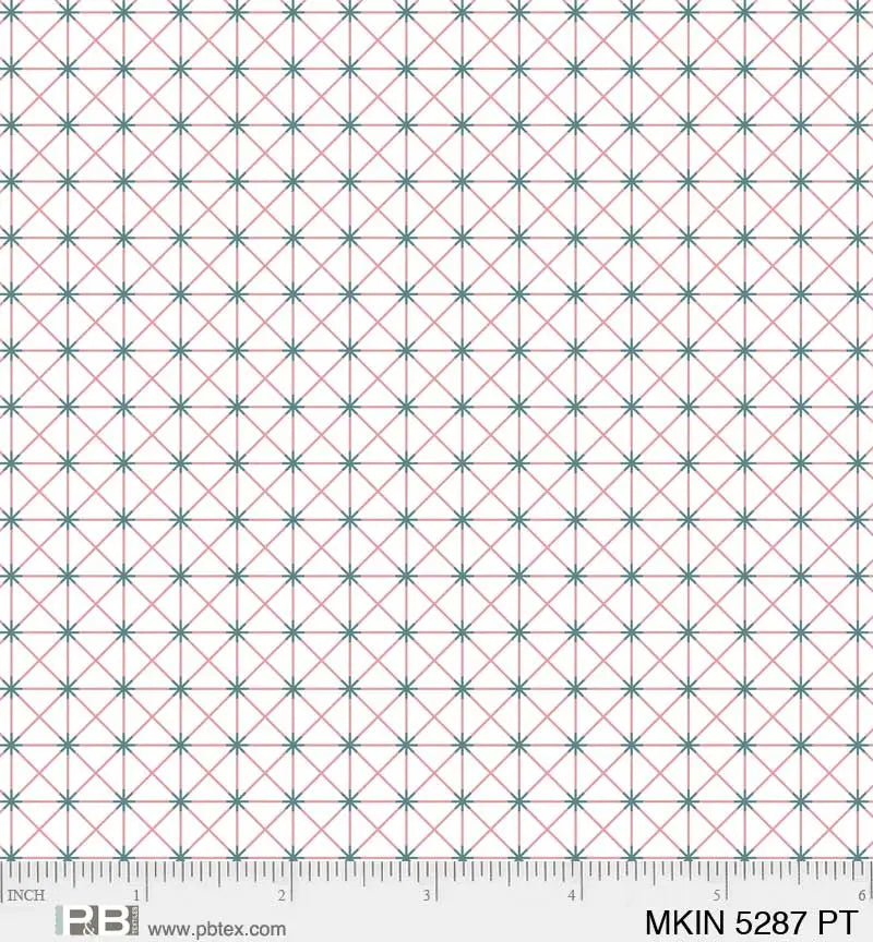 Pink And Teal Mystical Kingdom Asterisk Starburst 44"/45" Fabric Per Yard