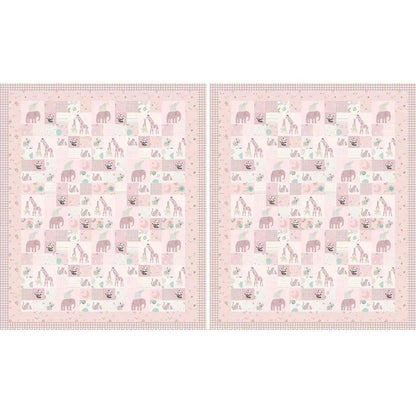 Pink Double Lush Velvet 58/60" Pink Safari Stargazing