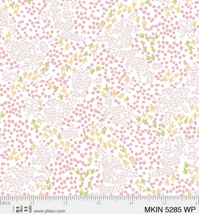 Pink Mystical Kingdom Ditzy Floral Pattern 44"/45" Fabric Per Yard