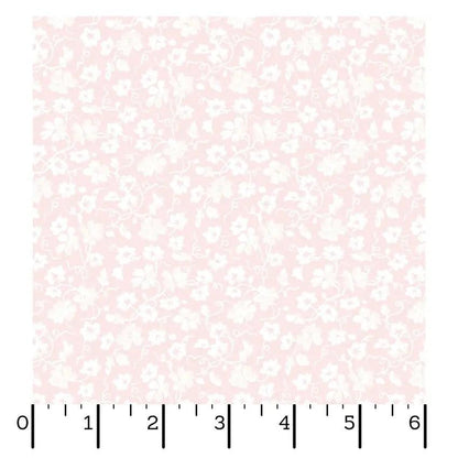 Pink Packed Ditsy La Fleur Flannel Cotton 42"/43" Fabric Per Yard