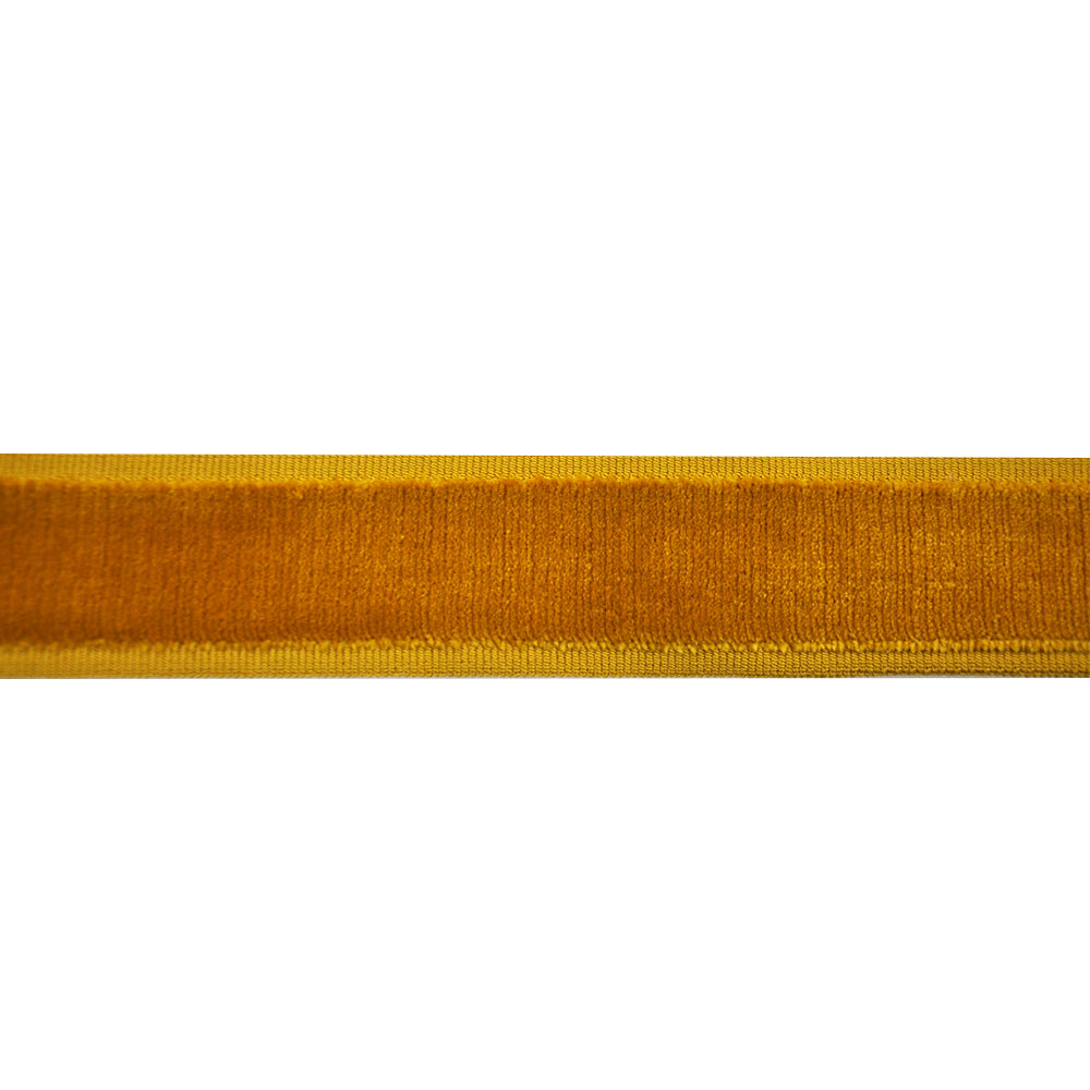 Plain Velvet Decorative Trim Tape - 2" Width (25 Yard Roll) - BR-7590V-10 Gold