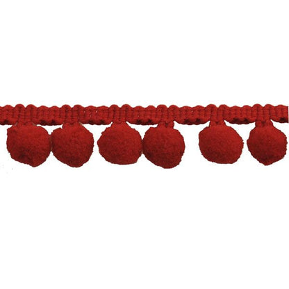 Pom Pom Collection -5/8" width X 10 Yards in Red