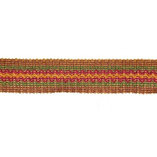 Pompeii Collection - 1 1/2" width BRAID (25 Yard Roll) - BR-7094-38/17 Toffee and Wine