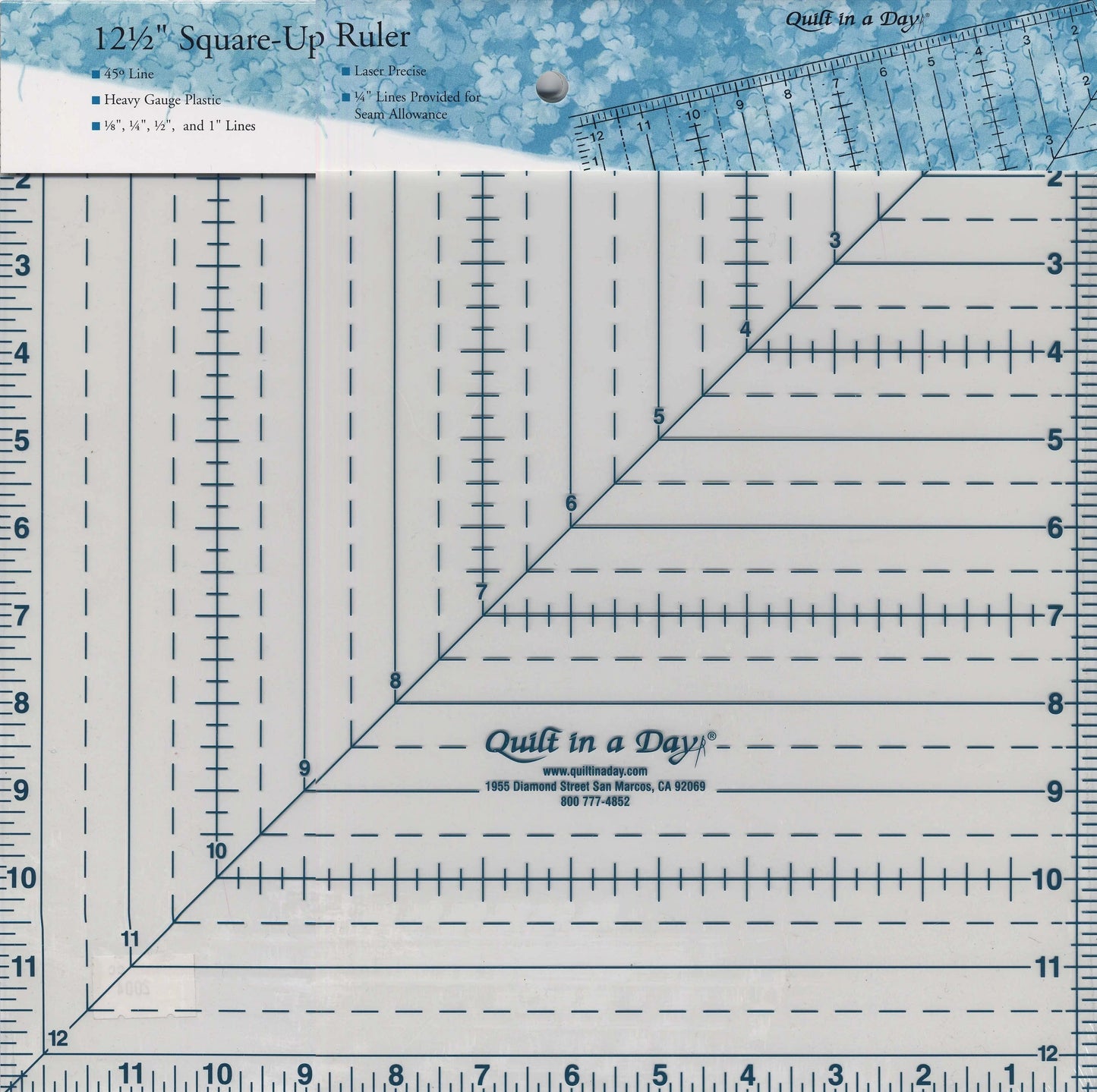 Quilt In A Day 12 1/2in Square-Up Ruler