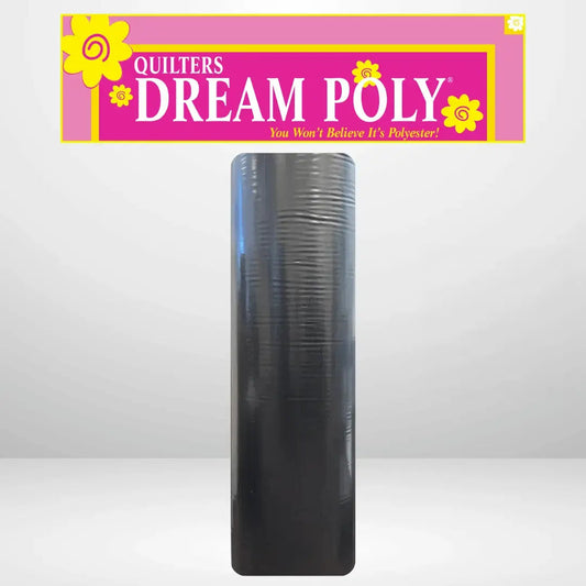 Quilters Dream Select Black Poly Batting King Roll - 120" x 25 yards