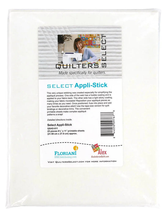 Quilters Select Appli-Stick 25 Sheets - 8.5" x 11"
