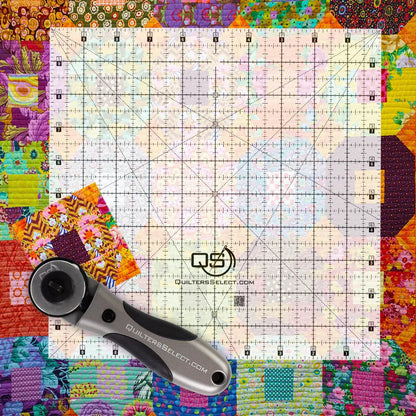 Quilters Select Non-Slip Crystal Clear Ruler 10" x 10"