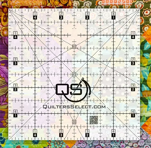 Quilters Select Non-Slip Crystal Clear Ruler 5" x 5"