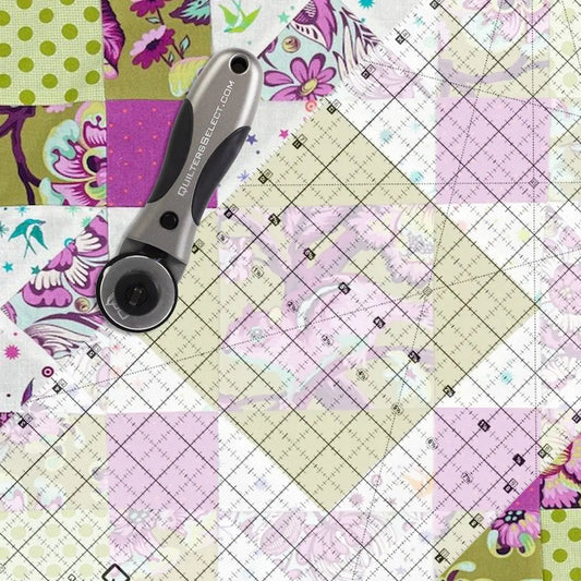 Quilters Select Non-Slip Crystal Clear Ruler 8.5" x 18"