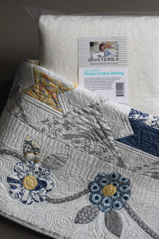 Quilters Select Perfect Cotton Batting 122" x 122" - King Cut
