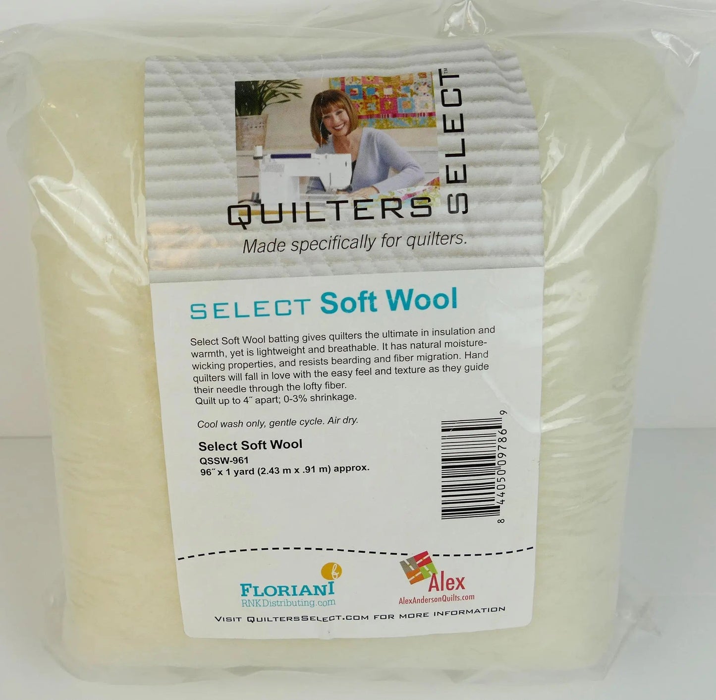 Quilters Select Soft Wool Batting 96" x 1 yd