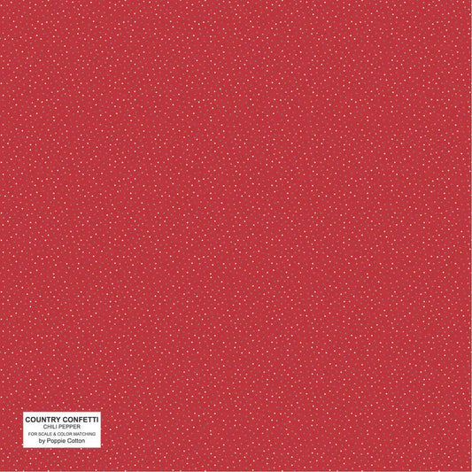 Red Chilli Pepper Cotton 44"/45" Fabric Per Yard
