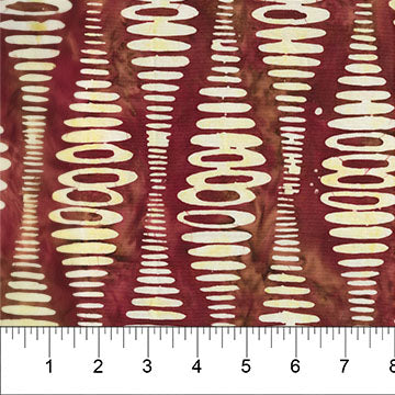 Red Ripple Stripe Abstract Bubble Pop 83702-26 Cotton 44/45 Fabric Per Yard
