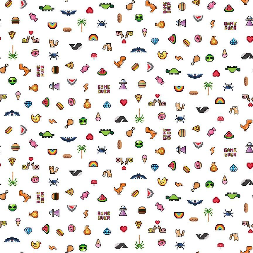 Level Up Cotton 44"/45" Fabric Per Yard