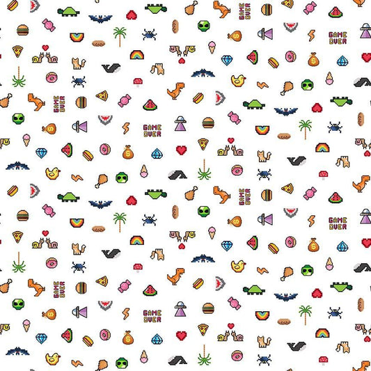 Level Up Cotton 44"/45" Fabric Per Yard