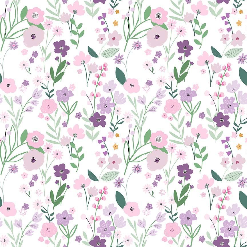 Blooming Gorgeous Cotton 44"/45" Fabric Per Yard