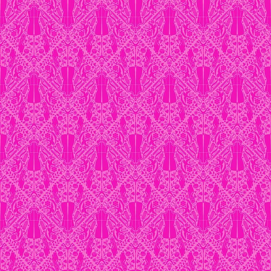 Peony You Got The Notion Cotton 44"/45" Fabric Per Yard