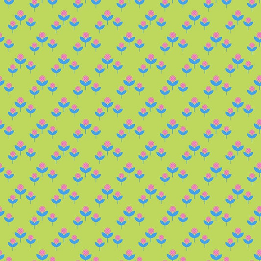 Acid Cute As A Button Cotton 44"/45" Fabric Per Yard