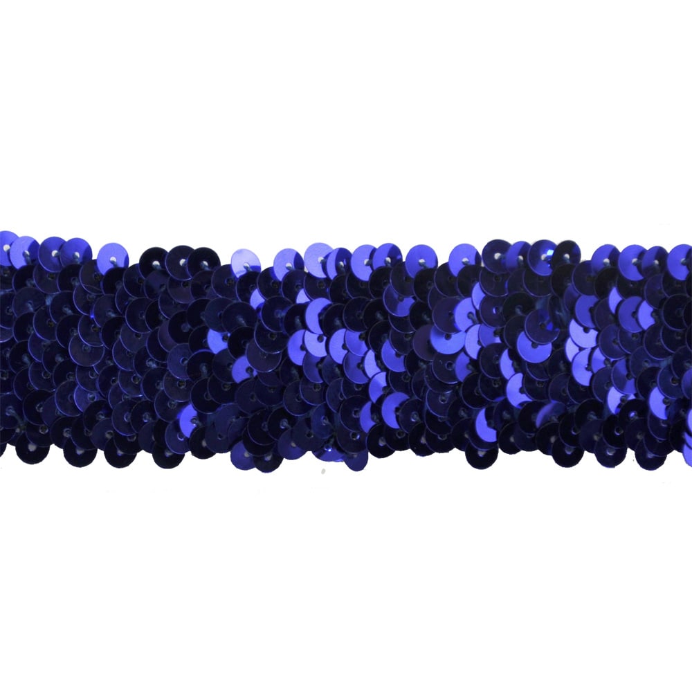 Sequin Trim 1-1/2-Inch Wide Polyester Stretchable Sequin Trim Rolls for Arts and Crafts, 10-Yard BQ-303
