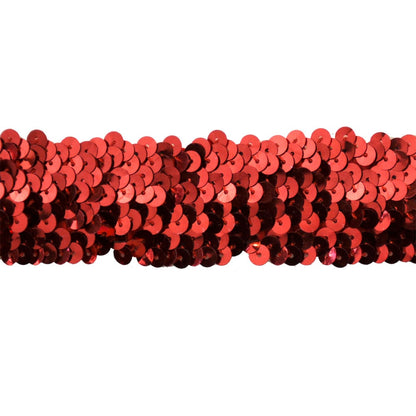 Sequin Trim 1-1/2-Inch Wide Polyester Stretchable Sequin Trim Rolls for Arts and Crafts, 10-Yard BQ-303