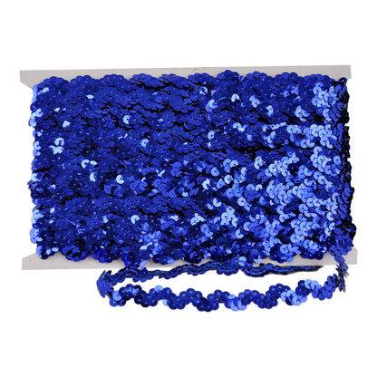 Sequin Trim 1/2-Inch Wide Polyester Non Stretch Rolls for Arts and Crafts, 25-Yard, BQ-304