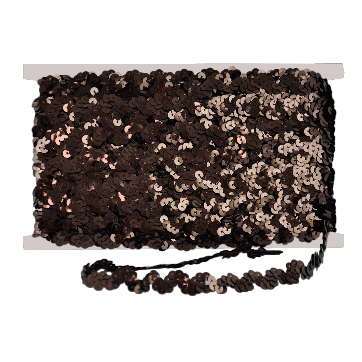 Sequin Trim 1/2-Inch Wide Polyester Non Stretch Rolls for Arts and Crafts, 25-Yard, BQ-304