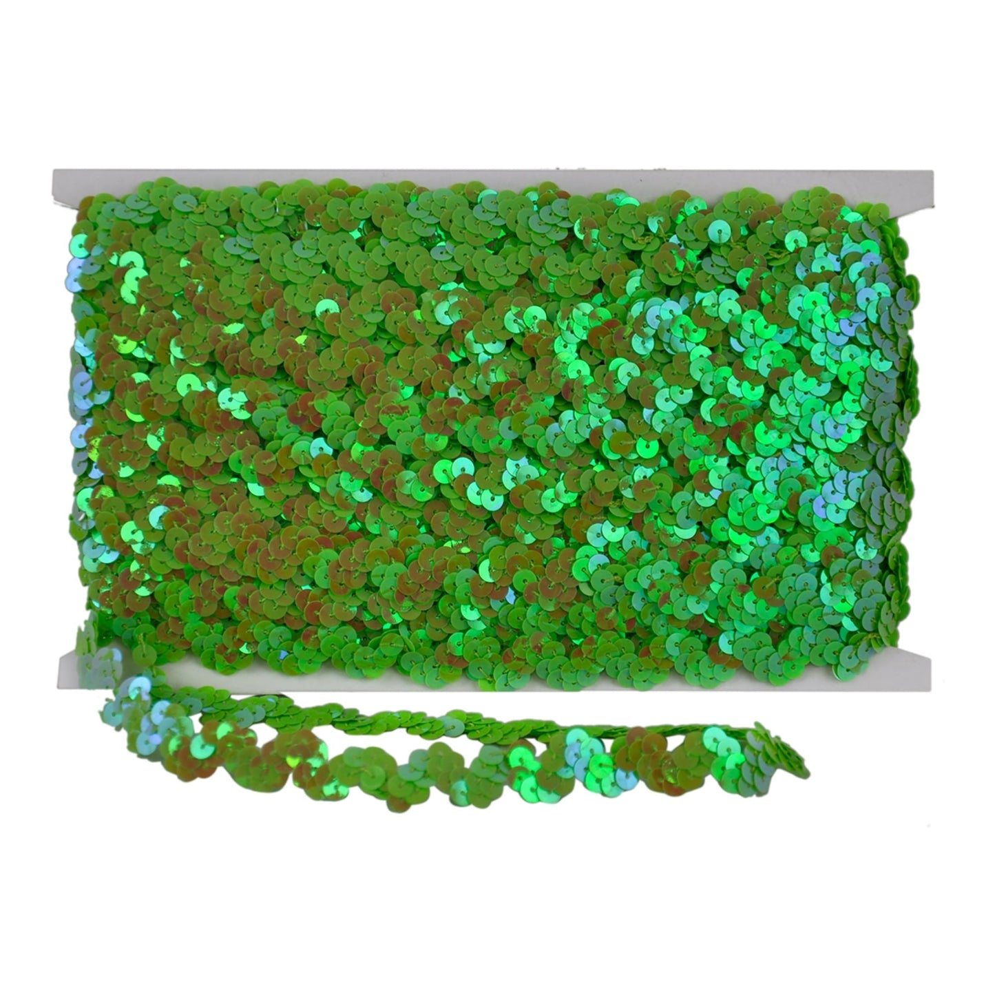 Sequin Trim 1/2-Inch Wide Polyester Non Stretch Rolls for Arts and Crafts, 25-Yard, BQ-304