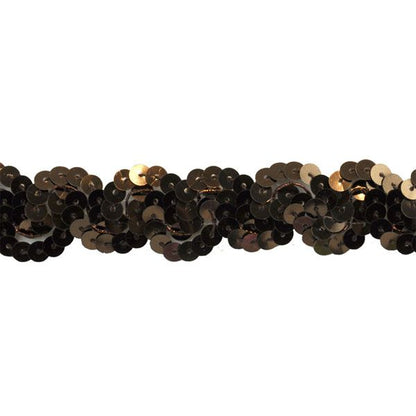 Sequin Trim 1-Inch Wide Polyester Non Stretch Sequin Trim Rolls for Arts and Crafts, 10-Yard