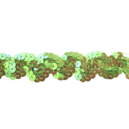 Sequin Trim 1-Inch Wide Polyester Non Stretch Sequin Trim Rolls for Arts and Crafts, 10-Yard