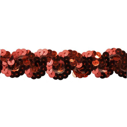Sequin Trim 1-Inch Wide Polyester Non Stretch Sequin Trim Rolls for Arts and Crafts, 10-Yard