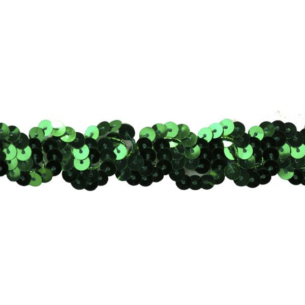 Sequin Trim 1-Inch Wide Polyester Non Stretch Sequin Trim Rolls for Arts and Crafts, 10-Yard