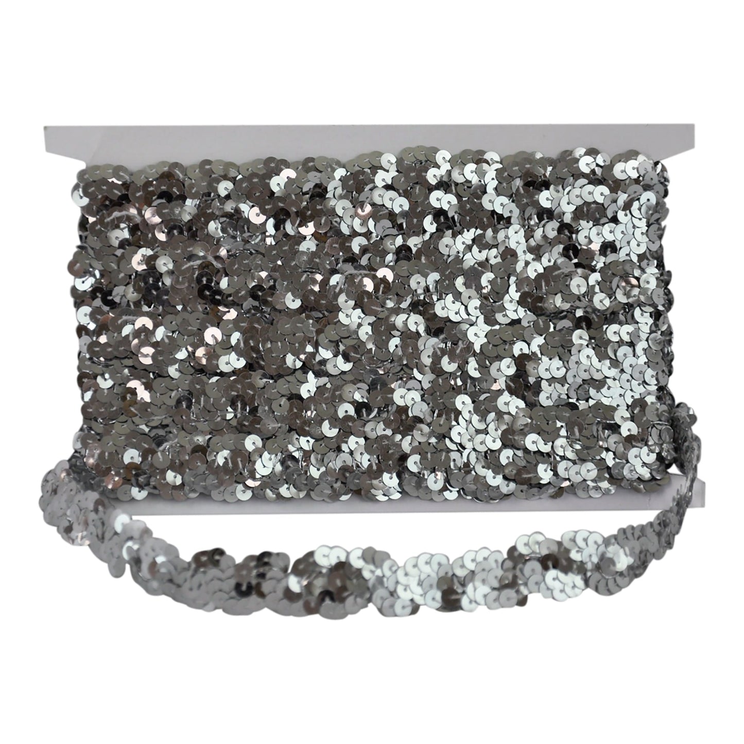 Sequin Trim 1-Inch Wide Polyester Non Stretch Sequin Trim Rolls for Arts and Crafts, 10-Yard