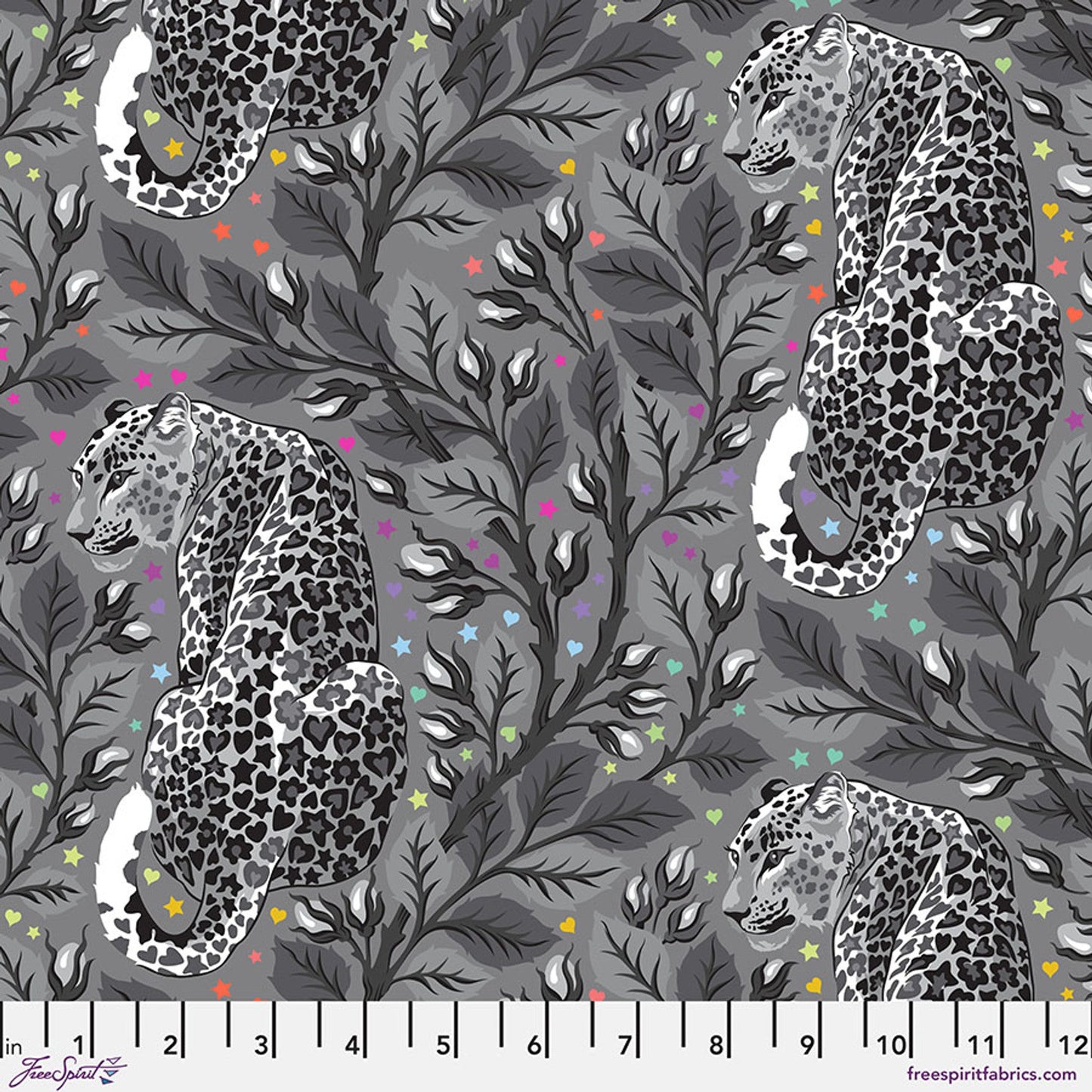 Shadow Birthmark Graywork 43/44" Cotton Fabric Per Yard