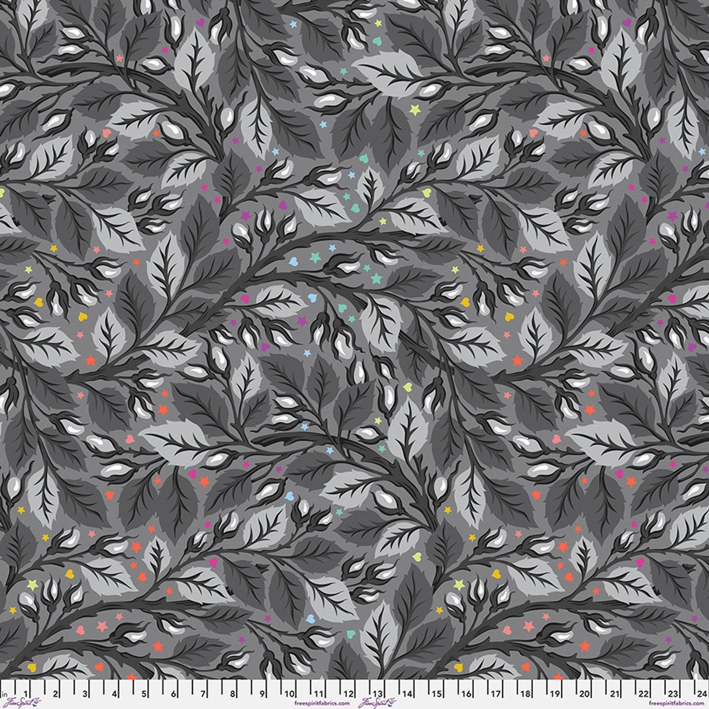 Shadow Nip in the Bud Graywork 108" Cotton Wideback Fabric - ( 1 1/8 Yard Pack )