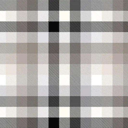 Simply Taupe Gray Plaid Cloud Cuddle Fabric per yard