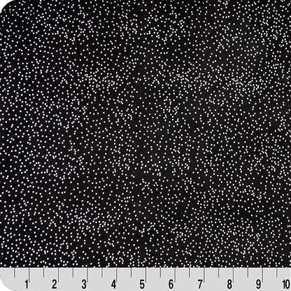 Sparkle Cuddle Glitter Black/Silver 58" - 60" Fabric per yard