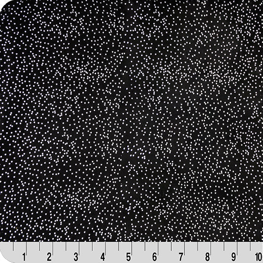 Sparkle Cuddle Glitter Black/Silver 58" - 60" Fabric per yard