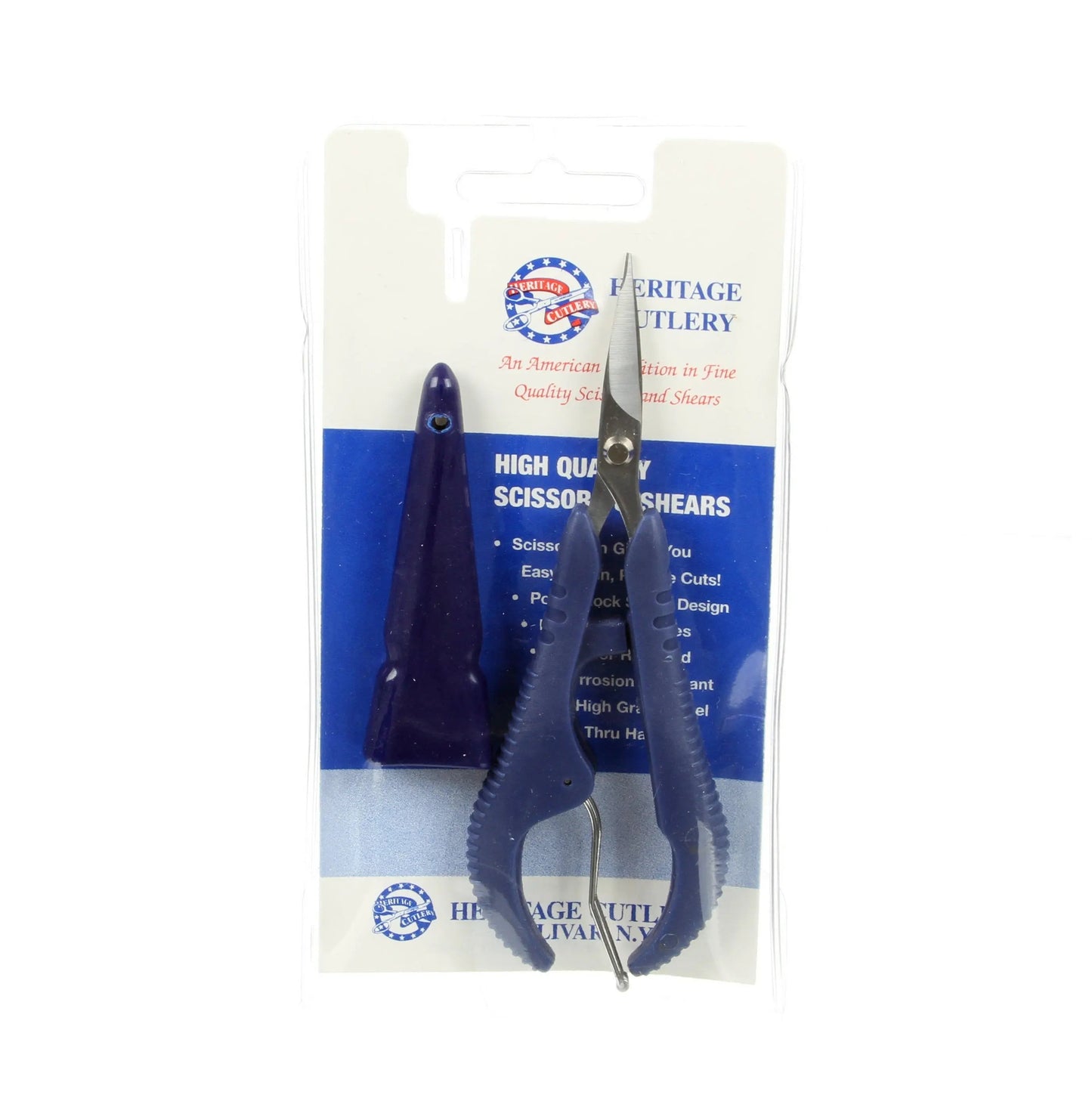 Spring-Loaded 5in Embroidery Nipper with Curved Blades