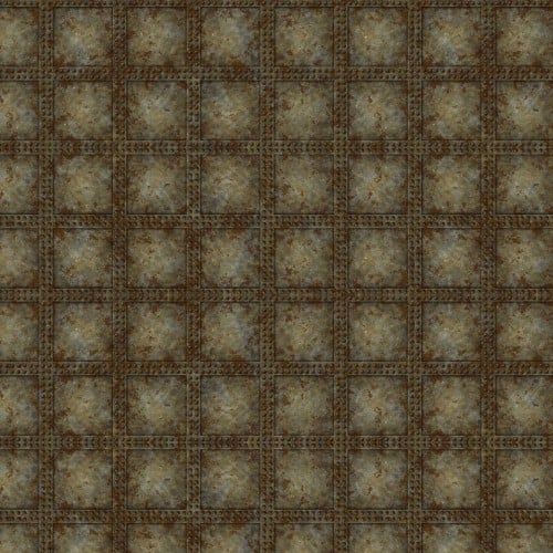 Steampunk Menagerie Rivets Cotton 44"/45" Fabric Per Yard