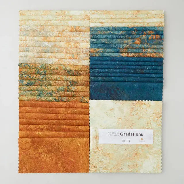 Stonehenge Gradations II Oxidized Copper Tiles