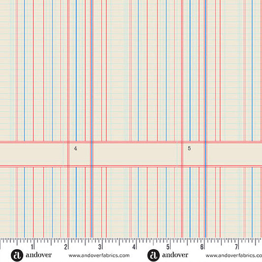 Sun Print 2026 Ledger Paper Cotton 44"/45" Fabric Per Yard