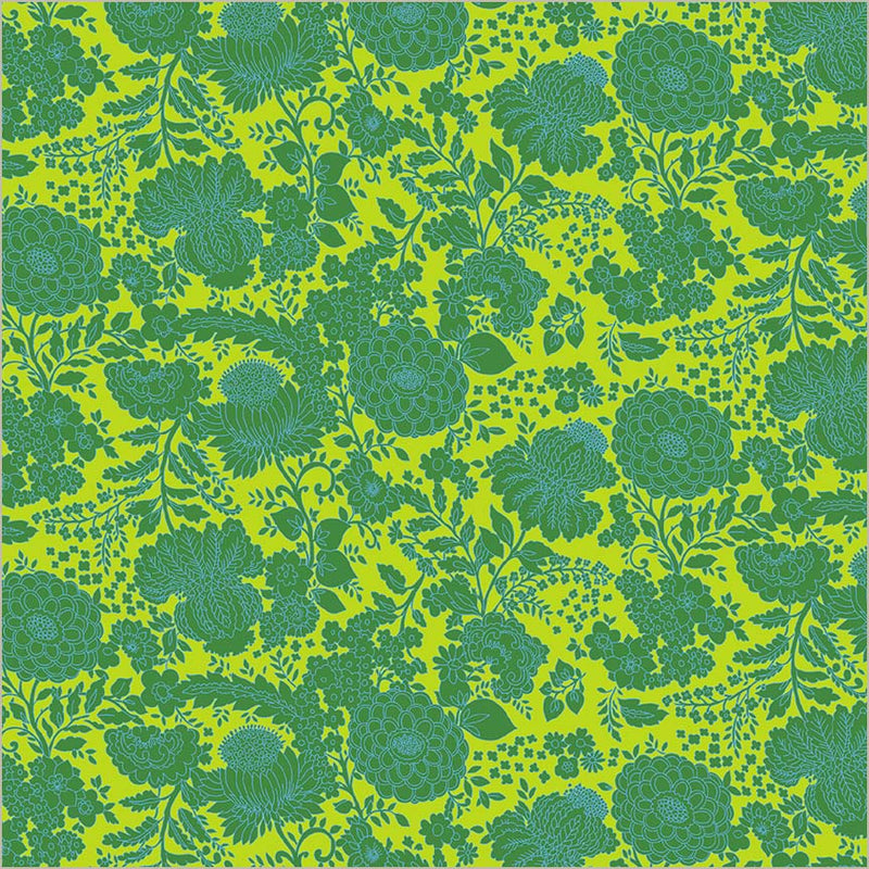 Sweet Talk Kim Lime Cotton 44/45 Fabric Per Yard