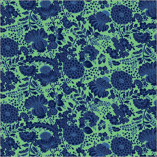 Sweet Talk Kim Sea Green Cotton 44/45 Fabric Per Yard