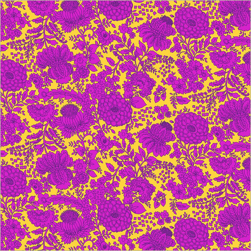 Sweet Talk Kim Yellow Cotton 44/45 Fabric Per Yard