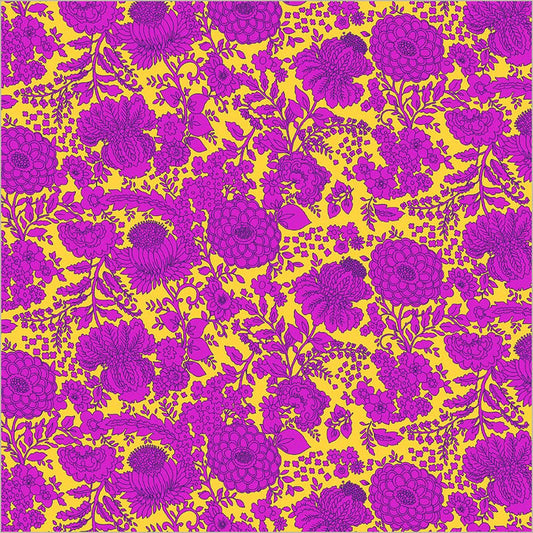 Sweet Talk Kim Yellow Cotton 44/45 Fabric Per Yard
