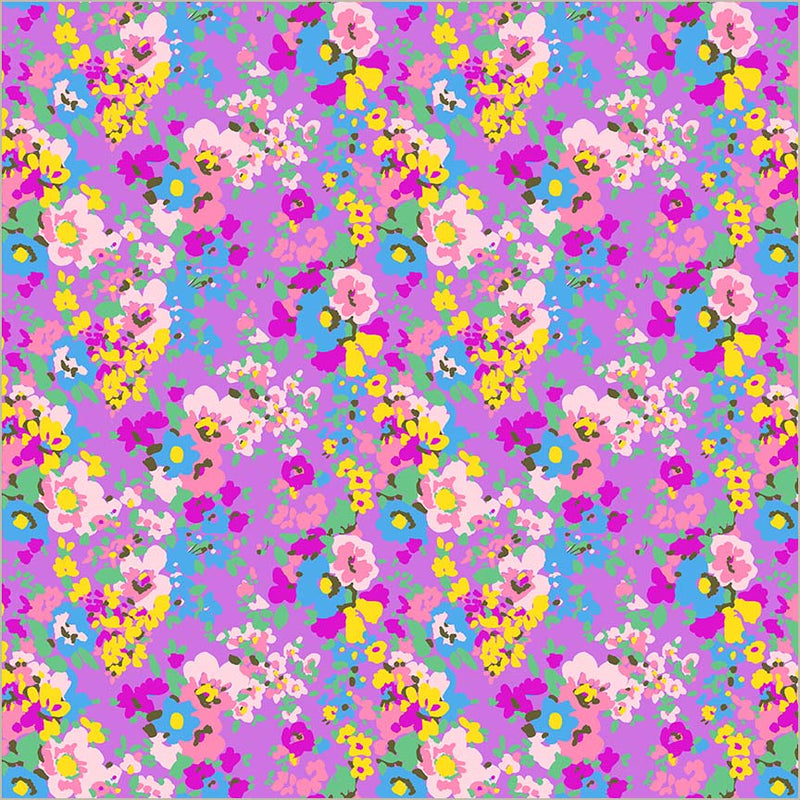 Sweet Talk Leann Violet Cotton 44/45 Fabric Per Yard