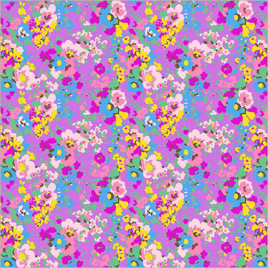 Sweet Talk Leann Violet Cotton 44/45 Fabric Per Yard